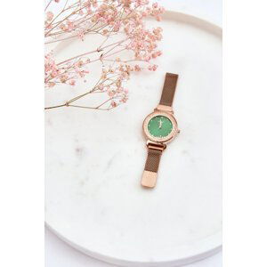 Women's watch With Green Shield ERNEST Rose Gold