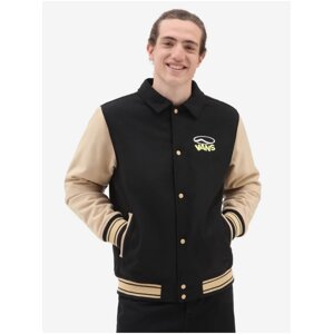 Beige-black men's light jacket with wool VANS - Men