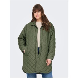 Khaki ladies quilted light coat ONLY CARMAKOMA New Tanzia - Women