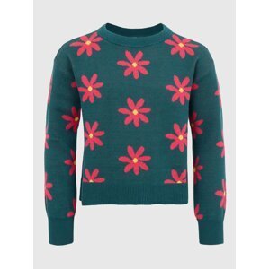 GAP Kids sweater pattern flowers - Girls