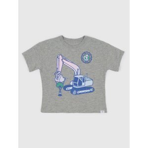 GAP Kids T-shirt with excavator - Boys