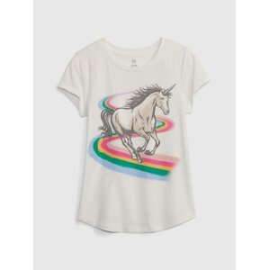 GAP Kids T-shirt organic unicorn - Girls