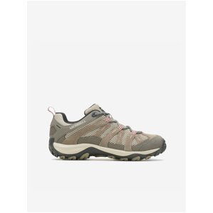 Light Brown Women's Outdoor Leather Sneakers Merrell Alverstone 2 - Women