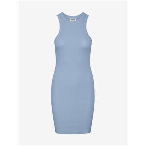 Light blue women's sheath basic dress Noisy May Maya - Women