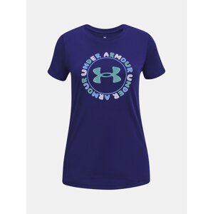 Under Armour T-Shirt UA Tech Wordmark SSC-BLU - Girls