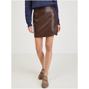 Brown leatherette skirt ORSAY - Ladies