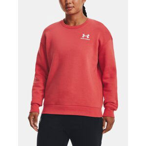 Under Armour Sweatshirt Essential Fleece Crew-RED - Women