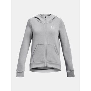 Under Armour Sweatshirt Rival Fleece LU FZ Hoodie-GRY - Girls