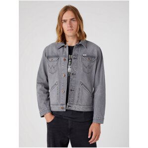 Wrangler Icons Grey Mens Denim Jacket - Men