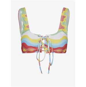 Blue and Yellow Womens Swimwear Upper Noisy May Wave - Women