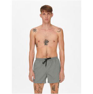 Grey Mens Swimwear ONLY & SONS Ted - Men