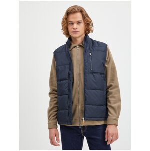 Dark blue quilted vest ONLY & SONS Jake - Men