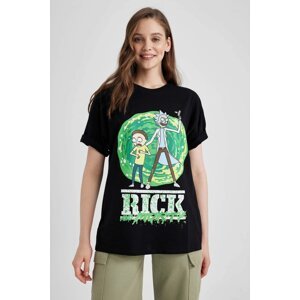 DEFACTO Coool Rick and Morty Oversize Fit Short Sleeve T-Shirt
