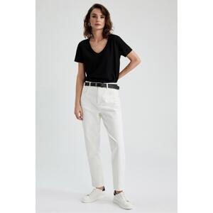 DEFACTO Straight Fit Gabardine Trousers