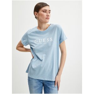 Light blue women's T-Shirt Guess 1981 - Women