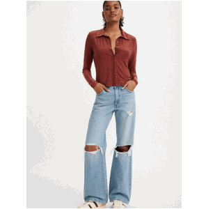 Levi's Light Blue Womens Wide Jeans Levi's® Baggy Boot - Women