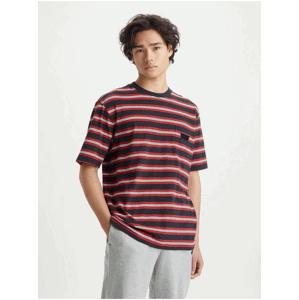 Levi's Black Mens Striped T-Shirt Levi's® Stay Loose Graphic PKT T Stri - Men