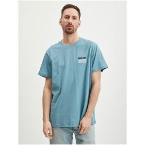 Light blue Mens T-Shirt Guess Back Mirage - Men