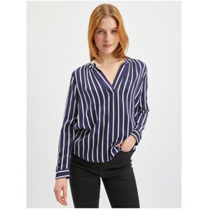 Orsay White-Blue Ladies Striped Blouse - Women