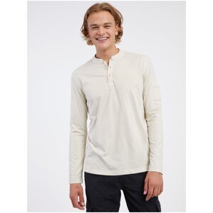 Cream Men's Long Sleeve T-Shirt LERROS - Men