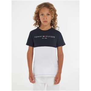 Tommy Hilfiger Boys' T-shirt and Shorts Set in white and dark blue Tommy Hilf - Boys