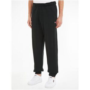 Black Mens Trousers Tommy Jeans Solid Bad - Men