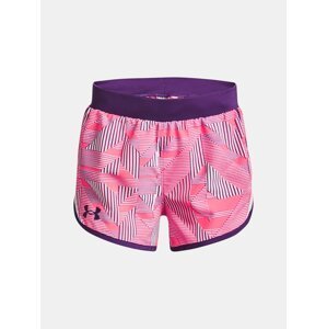 Under Armour Shorts UA Fly By Printed Short -PNK - Girls