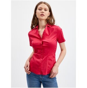 Orsay Red Ladies Short Sleeve Shirt - Women