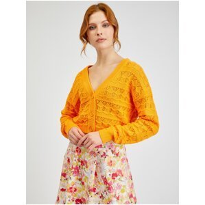 Orsay Orange Women Patterned Cardigan - Women