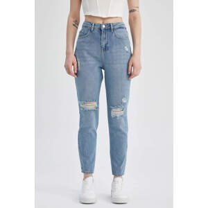 DEFACTO Mom Fit Ripped Detailed Jean Ankle Length Pants