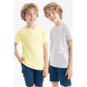 DEFACTO Boy Crew Neck 2-Pack Short Sleeved T-Shirt