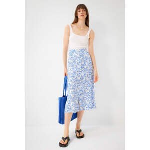 DEFACTO A-Line Patterned Regular Waist Midi Skirt