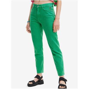 Green Women Straight fit Jeans Desigual Navel - Women