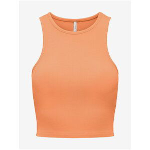 Orange Womens Crop Top Top ONLY Belia - Women