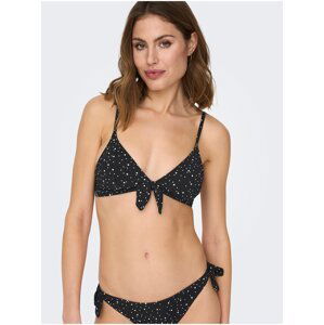 Black Women's Polka Dot Swimwear Top ONLY Nitan - Women