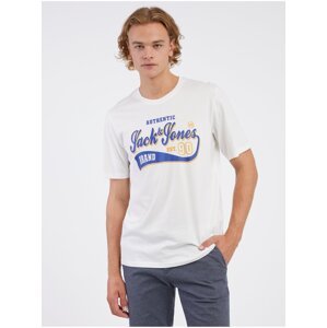 White Men's T-Shirt Jack & Jones Logo - Men