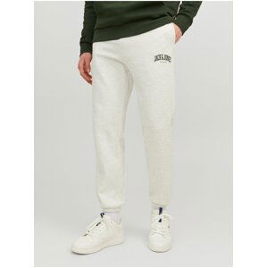 Light Grey Mens Marled Jack & Jones Kane Sweatpants - Men