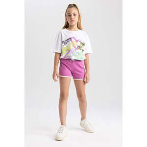 DEFACTO Girl Sweatshirt Fabric Shorts