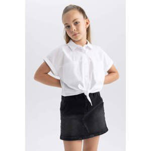 DEFACTO Crop Short Sleeve Shirt