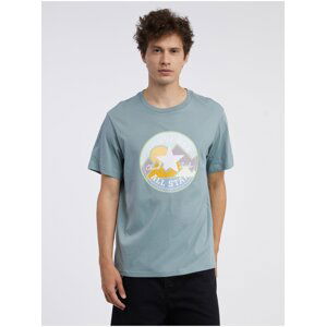 Light Green Men's T-Shirt Converse Coastal Remix - Men