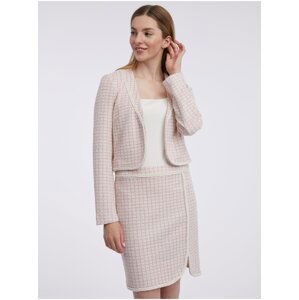 Orsay Light pink ladies tweed jacket - Ladies