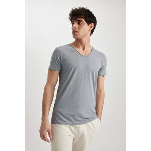 DEFACTO Slim Fit V Neck T-Shirt