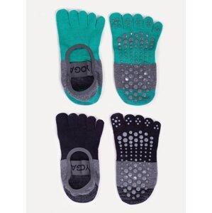 Yoclub Unisex's Socks For Yoga 2-Pack SKS-0016U-AA2A