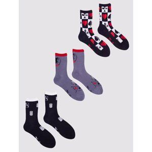 Yoclub Man's Men's Socks 3-Pack SKA-0071F-AA00-001