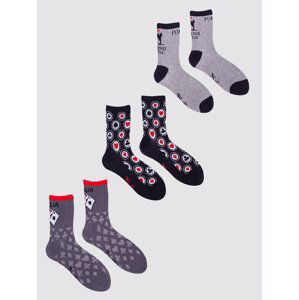 Yoclub Man's Men's Socks 3-Pack SKA-0071F-AA00-002