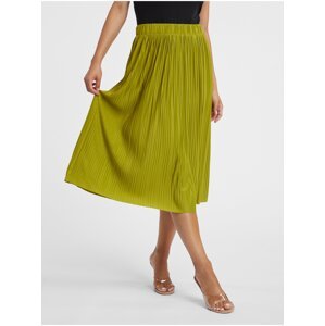 Orsay Green Ladies Pleated Midi Skirt - Women