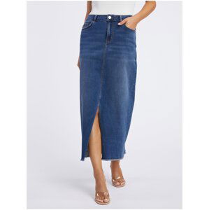 Orsay Blue Denim Maxi Skirt - Ladies