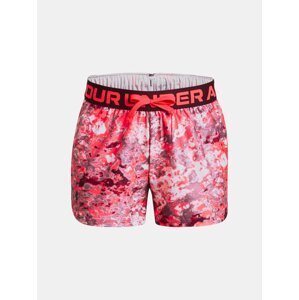 Under Armour Shorts Play Up Printed Shorts-RED - Girls