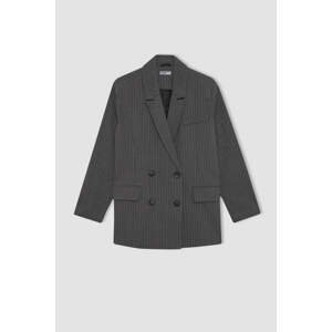 DEFACTO Oversize Fit Wowen Fabrics Blazer