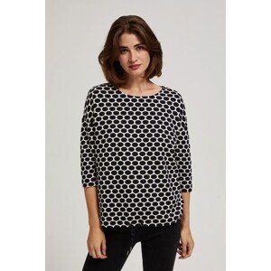 Blouse with geometric pattern